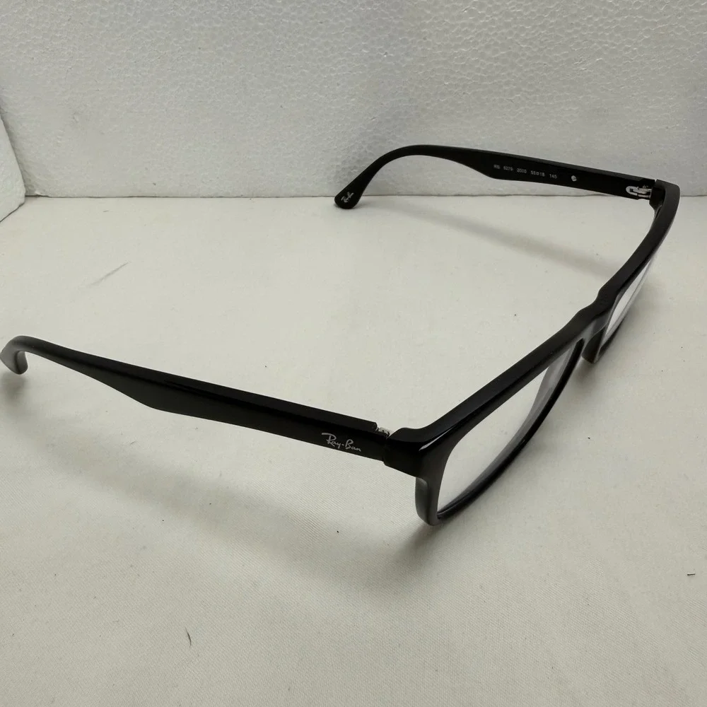 Ray-Ban‎ Eyeglasses FRAME ONLY 55-18 Black RB 5279 2000 Rectangular Frames